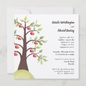 Verloving van de herfst van het voorjaar kaart (Achterkant)