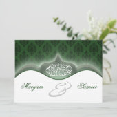 Verloving van de islamitische bruiloft bismillah r kaart (Staand voorkant)