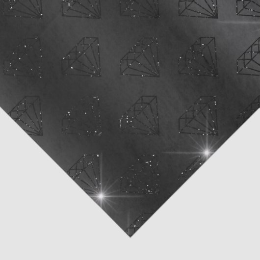 Verloving van de zwarte diamant Elegant Sparkle We Tissuepapier (Detail)