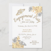 Verloving van gouden en zilvervetten kaart (Voorkant)