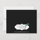 Verloving van het donkerbruin en goudkunst Deco Pe Kaart (Achterkant)