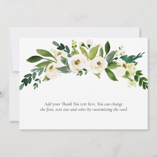 Verloving van het Elegant Wedding  Bedankkaart (Achterkant)