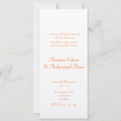 Verloving van het islamitische huwelijk kaart (Achterkant)