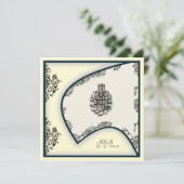 Verloving van het islamitische huwelijk valcon dam kaart (Staand voorkant)