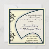 Verloving van het islamitische huwelijk valcon dam kaart (Achterkant)