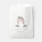 Verloving van het Vrijgezellenfeest van het roze C Bedankzakje (Voorkant)