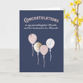 Verloving van kleindochter Gefeliciteerd Kaart (Gele Bloem)