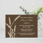 Verloving van landtarwe - verjaardag DOUANE Kaart (Staand voorkant)