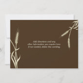 Verloving van landtarwe - verjaardag DOUANE Kaart (Achterkant)