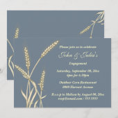 Verloving van landtarwe - verjaardag DOUANE Kaart (Voorkant / Achterkant)