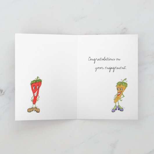 Verloving van peper kaart (Binnen)