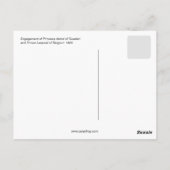 Verloving van Princess Astrid en Prince Leopold Briefkaart (Achterkant)