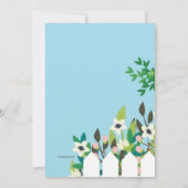 Verloving van tuinpartij kaart (Achterkant)