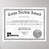 Verloving van werknemers die te laat uitgereikt ce poster (Voorkant)