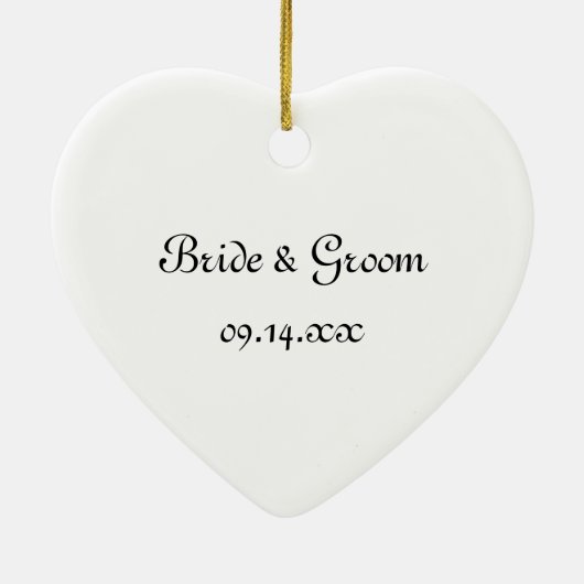 Verloving van zwarte en witte rozen keramisch ornament (Achterkant)