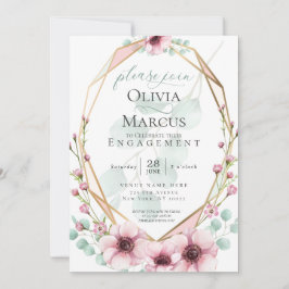 Verloving Vers lentbloemen en olijven Kaart