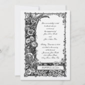 Verloving Victoriaans bloemen Kaart (Voorkant)