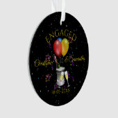 Verloving vieren Gepersonaliseerd Ornament (voorkant)
