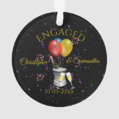 Verloving vieren Gepersonaliseerd Ornament (achterkant)