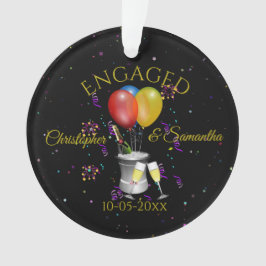Verloving vieren Gepersonaliseerd Ornament