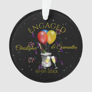 Verloving vieren Gepersonaliseerd Ornament