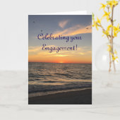 Verloving vieren, gevouwen Wenskaart Kaart (Gele Bloem)