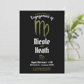 VERLOVING VIRGO Zodiac Astrology Summer Herfst Kaart (Staand voorkant)