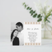 Verloving voor Black and Gold Gay Wedding Kaart (Staand voorkant)