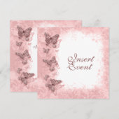 Verloving voor Butterfly-thema bruiloft Kaart (Voorkant / Achterkant)