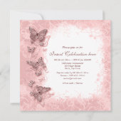 Verloving voor Butterfly-thema bruiloft Kaart (Achterkant)