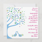 Verloving voor de uitnodiging van joodse huwelijke (Voorkant)