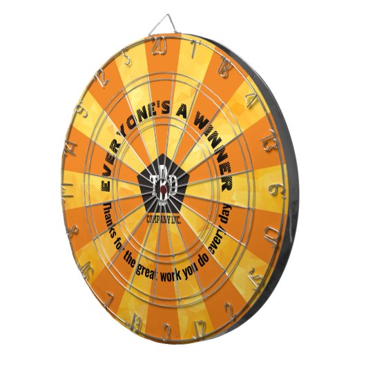 Verloving voor erkenning van werknemers dartbord (Voorkant Rechts)