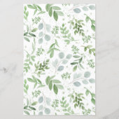 Verloving voor groen en witte bloemen (Achterkant)