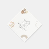 Verloving voor minimalistische weddenschappen met  servet (Hoek)