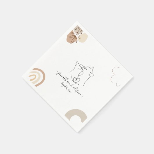 Verloving voor minimalistische weddenschappen met  servet (Hoek)