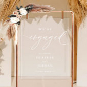 Verloving voor moderne kalligrafie We zijn verloof Acryl Bord