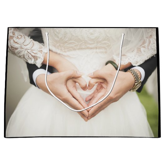 Verloving voor persoonlijke weddenschappen groot cadeauzakje (Voorkant)