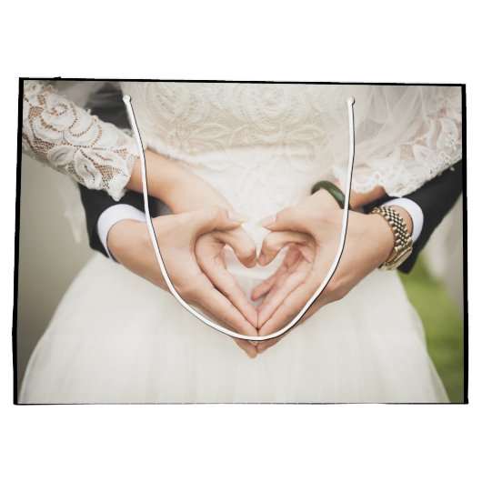 Verloving voor persoonlijke weddenschappen groot cadeauzakje (Achterkant)