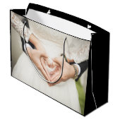 Verloving voor persoonlijke weddenschappen groot cadeauzakje (Achterkant Gekanteld)