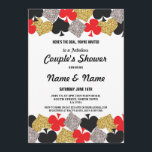 Verloving voor stelletjes Las Vegas Casino Party Kaart<br><div class="desc">De Shower Las Vegas Party van een paar. Wijzig je aanbieding voor een parendouche,  verlovingsfeest,  bruiloft BBQ,  I DO BBQ,  enz. Verander gewoon de tekst naar wens van je partij. Afdruk achteraan inbegrepen.</div>