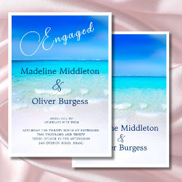 Verloving voor tropische bestemmingen in de blauwe kaart