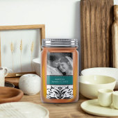 Verloving voor weddenschappen Foto Damask Save the Etiket