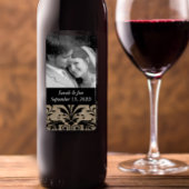 Verloving voor weddenschappen Foto Damask Save the Etiket