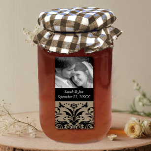 Verloving voor weddenschappen Foto Damask Save the Etiket