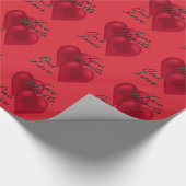 Verloving voor weddenschappen Twee harten die papi Cadeaupapier (Hoek)