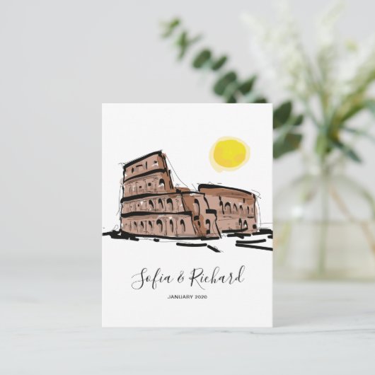 Verloving, voorstel, verjaardagsgeschenk feestdagenkaart (Staand voorkant)