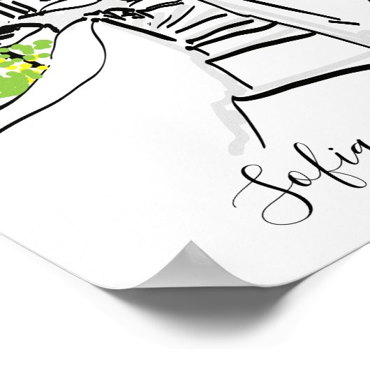 Verloving, voorstel, verjaardagsgeschenk poster (Hoek)