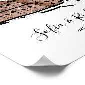 Verloving, voorstel, verjaardagsgeschenk poster (Hoek)