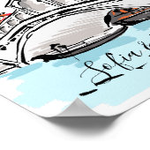 Verloving, voorstel, verjaardagsgeschenk poster (Hoek)