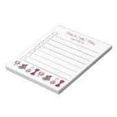 Verloving Vrijgezellenfeest Bouquet Bells Bow Notitieblok (Linkerzijde)